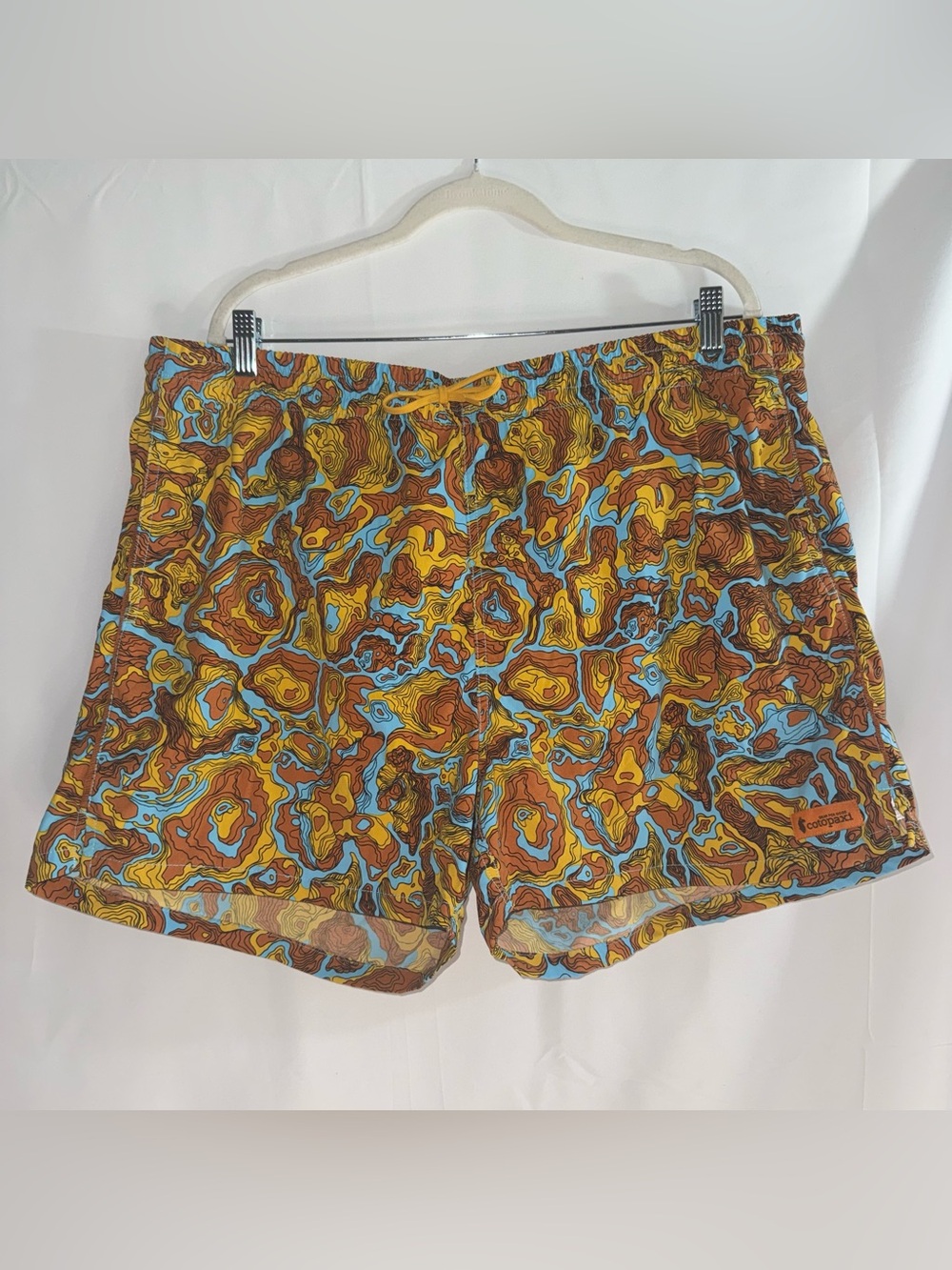Cotopaxi Brinco Shorts Swim Trunks Blue Brown Quick Dry Spice Flame Hiking XXL
